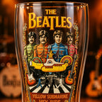 The Beatles Inspired Yellow Submarine Beer Cup Retro Music Band Glass Pint Tumbler Bar Party Drinkware Fan Gift