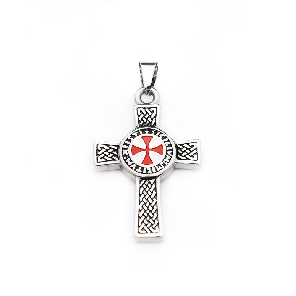 PENDRA Crossshield Stainless Steel Cross Shield Pendant
