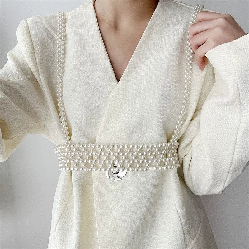 PENDRA Galaia Pearl Elegant Waist Chain Belt
