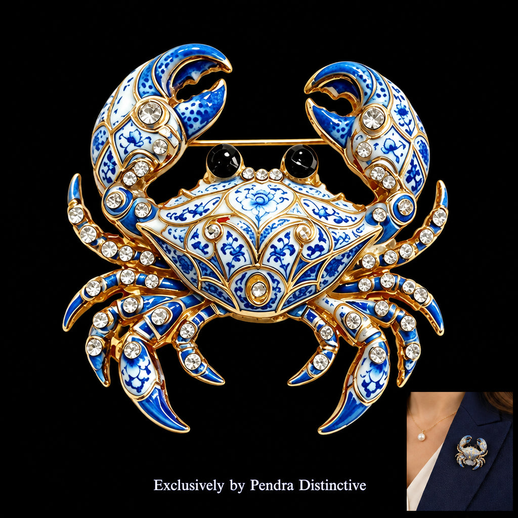 PENDRA Zodiac Porcelain Animal Brooch