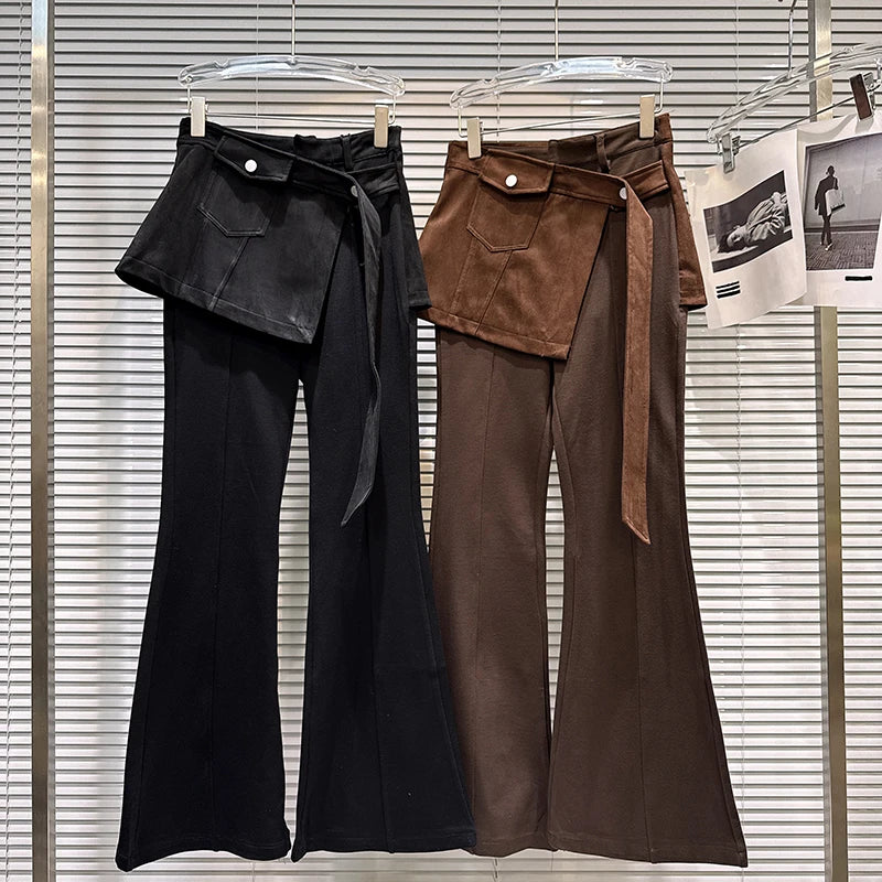 PENDRA Micro Flared Fake Two Pants
