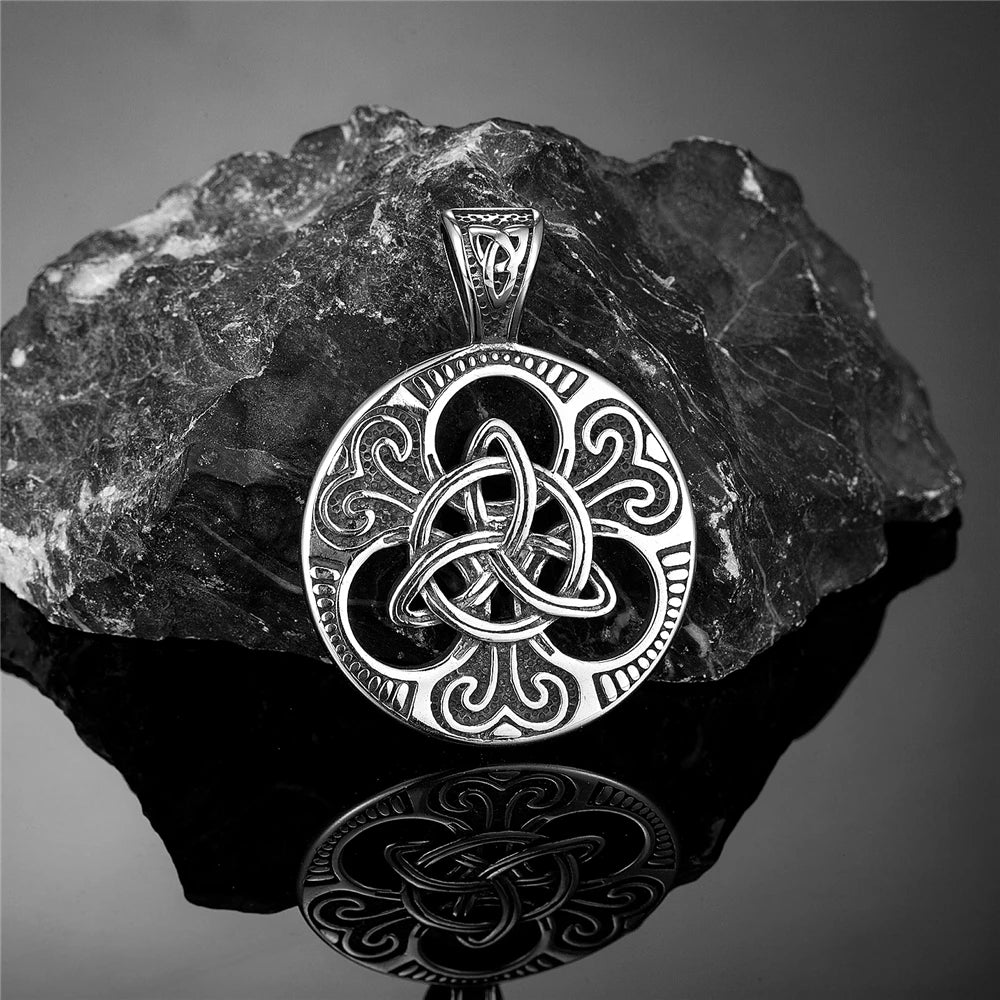 PENDRA Celtic Knot Gold Viking Necklace