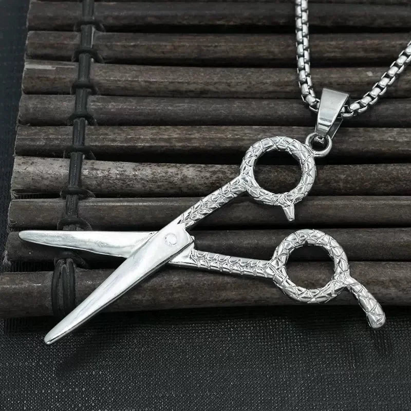 PENDRA Scissorforge Stainless Steel Scissors Pendant