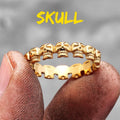 PENDRA Skull Biker Steel Ring
