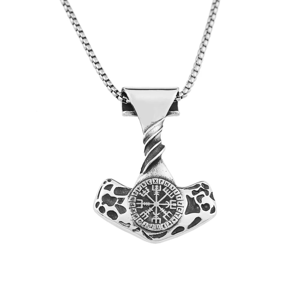 PENDRA Mjolnir Vintage Thor Hammer Pendant Necklace