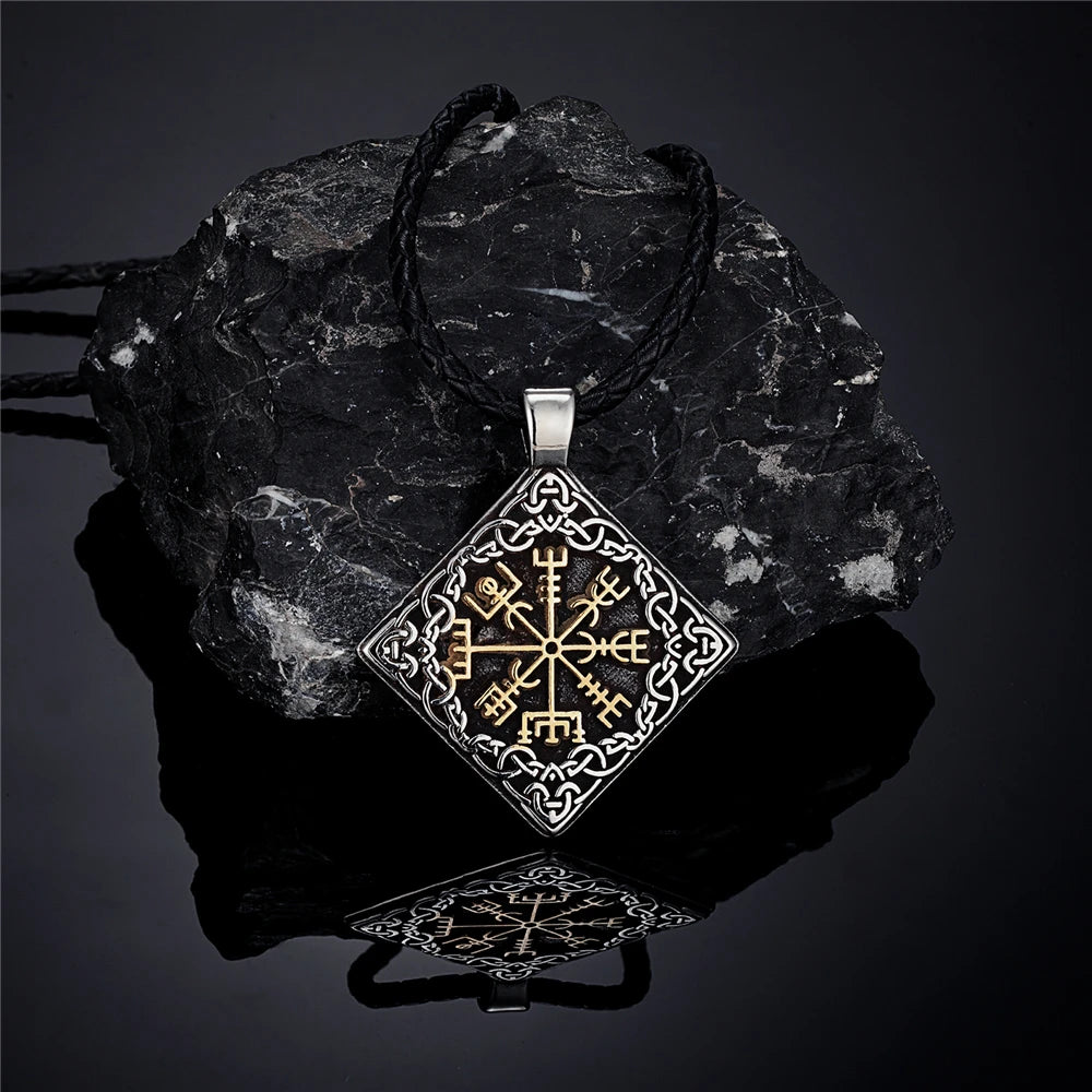 PENDRA Celtic Knot Gold Steel Necklace