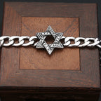 PENDRA Davidstar 316L Stainless Steel Star of David Bracelet