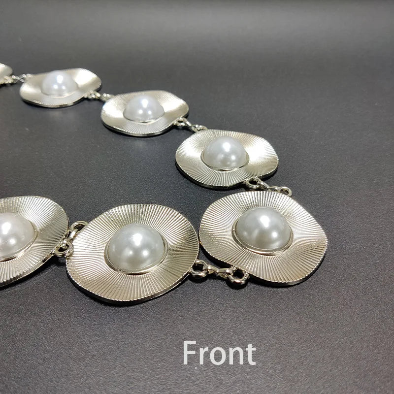 PENDRA Celesarae Pearl Chain Elegant Belt