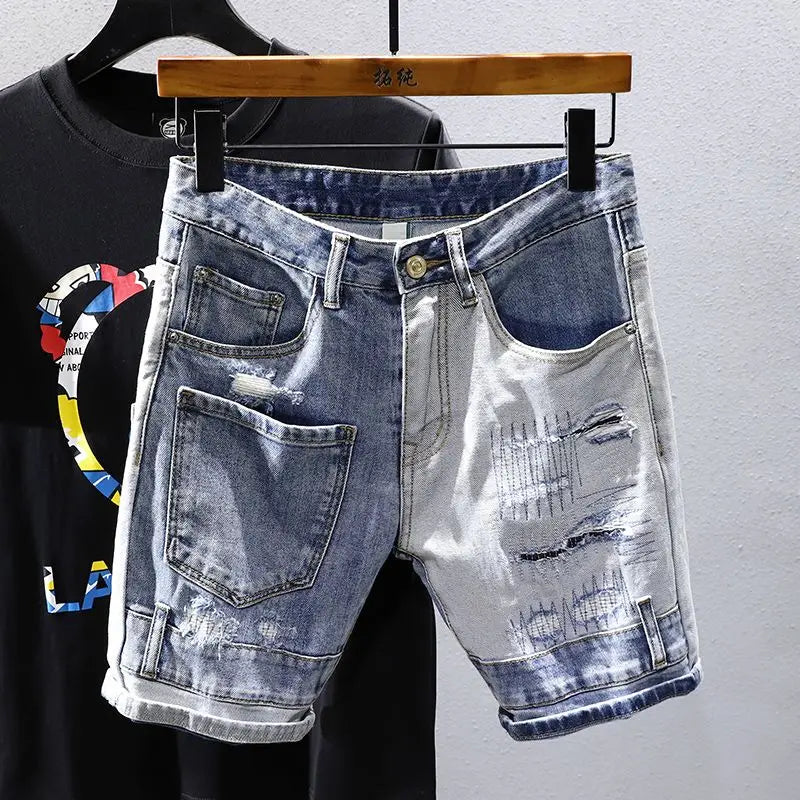 PENDRA Washed Distressed Fit Pants