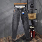 PENDRA Harajuku Slim Embroidered Jeans