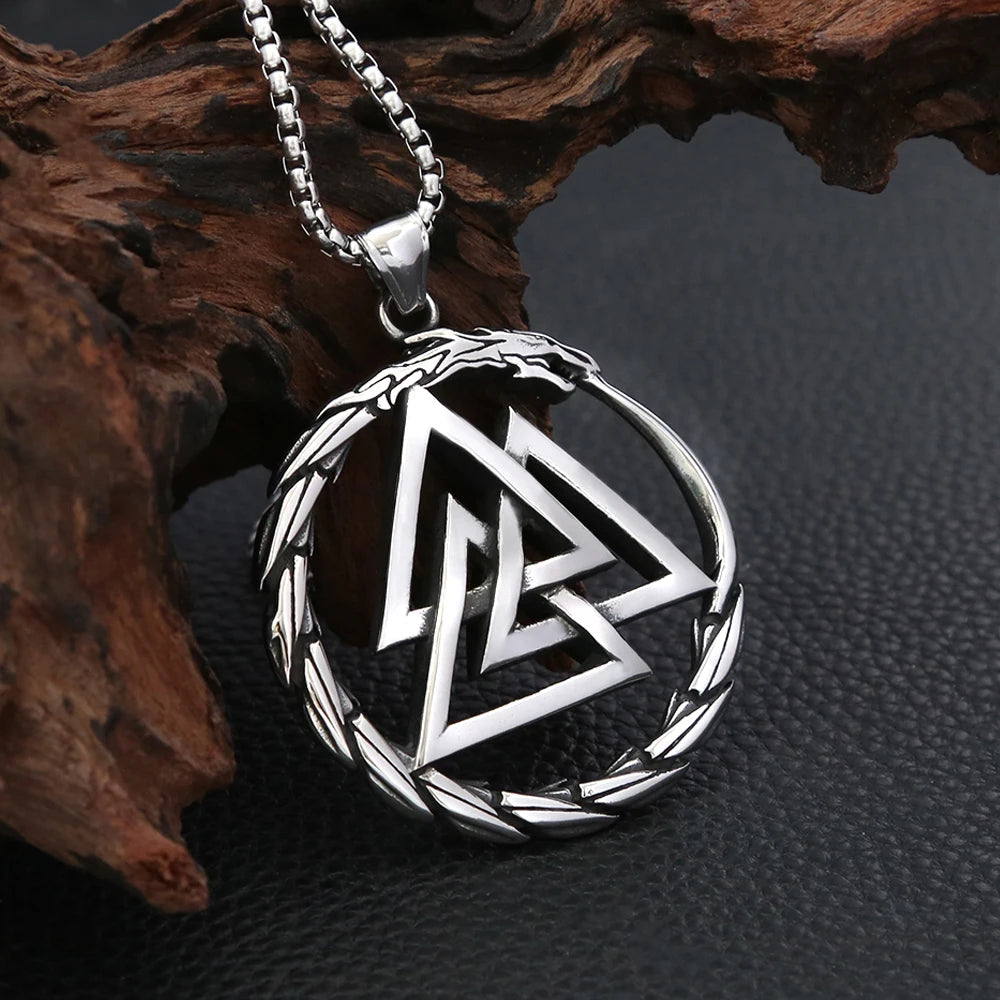 PENDRA Dragonlord 316L Stainless Steel Viking Dragon Pendant