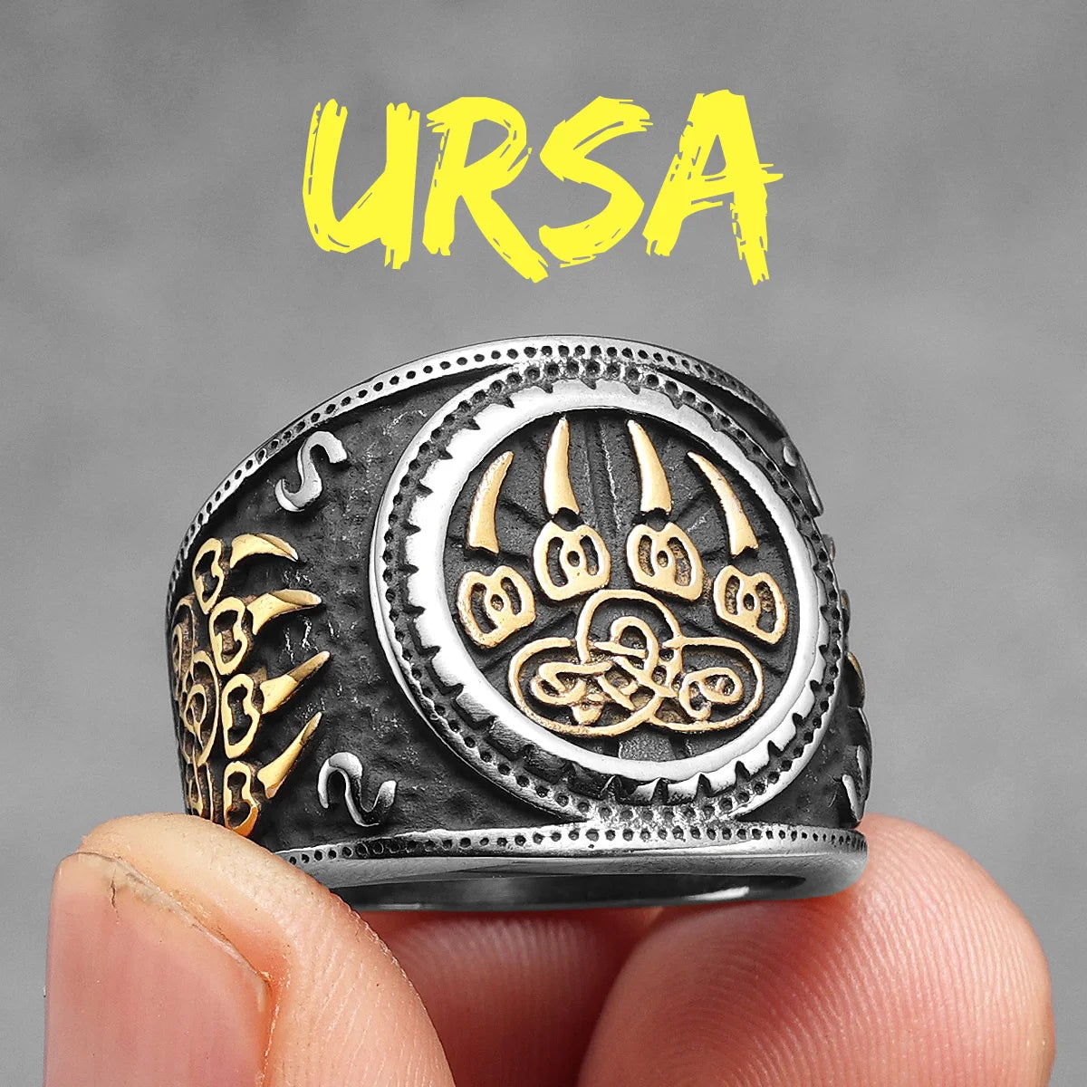 PENDRA Viking Runes Wolf Ring
