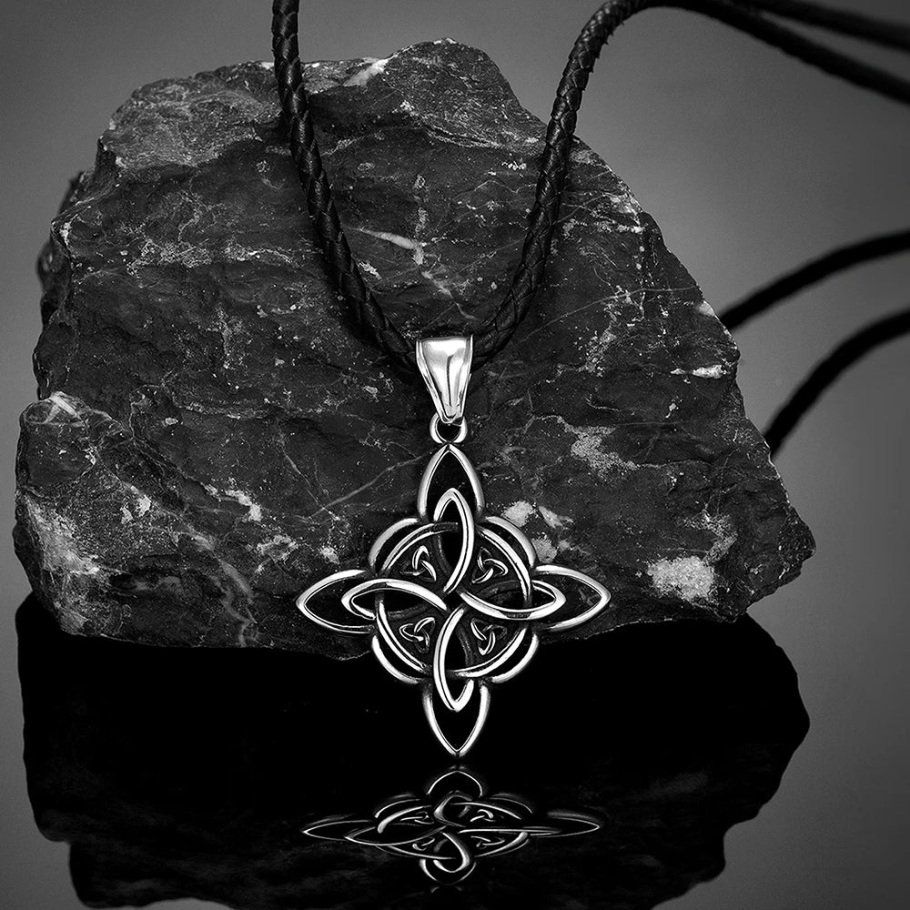 PENDRA Celtic Knot Rune Punk Necklace