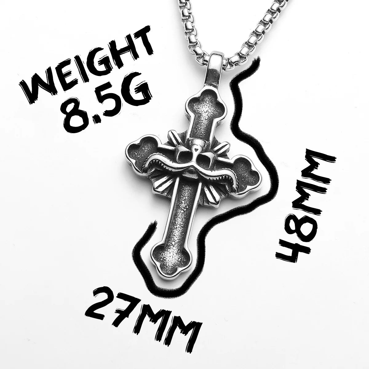 Satan Cross Men Necklaces Stainless Steel Pendant Chain Women Fashion Jewelry Punk Amulets New In Accessories Gifts Wholesale