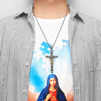 PENDRA INRI Jesus Cross Steel Necklace
