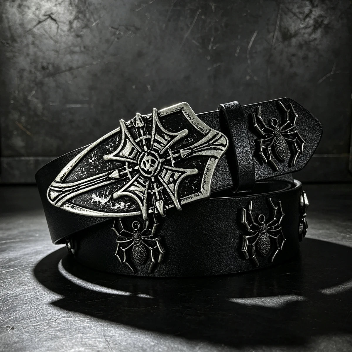 PENDRA Lunaia Rhinestone Spider Luxury Belt