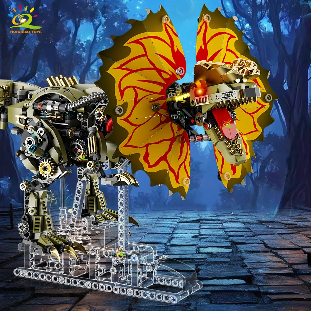 PENDRA Technical Dilophosaurus Dino Building Set