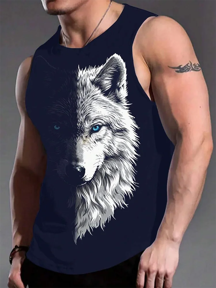 PENDRA Sports Lion Print Tank Top