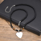 PENDRA Cross Tiger Beaded Necklace