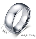 Engrave Tungsten Carbide Wedding Ring for Men Women,Scratch Resistant Waterproof Custom Ring,Valentine's Day Gift