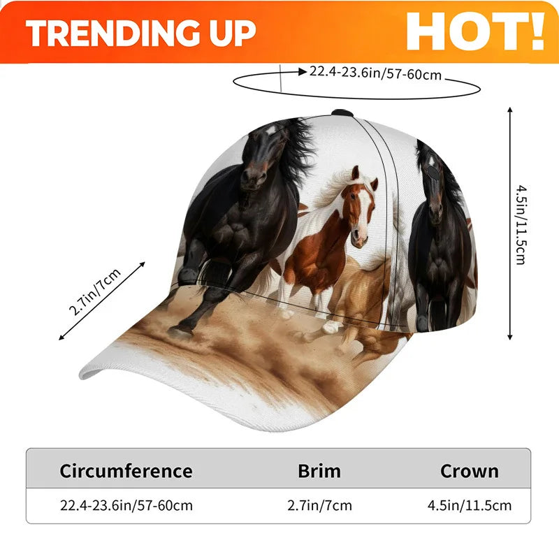 PENDRA Galloping Horses Cap