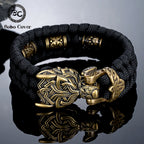 PENDRA Celtic Knot Rune Wolf Bracelet