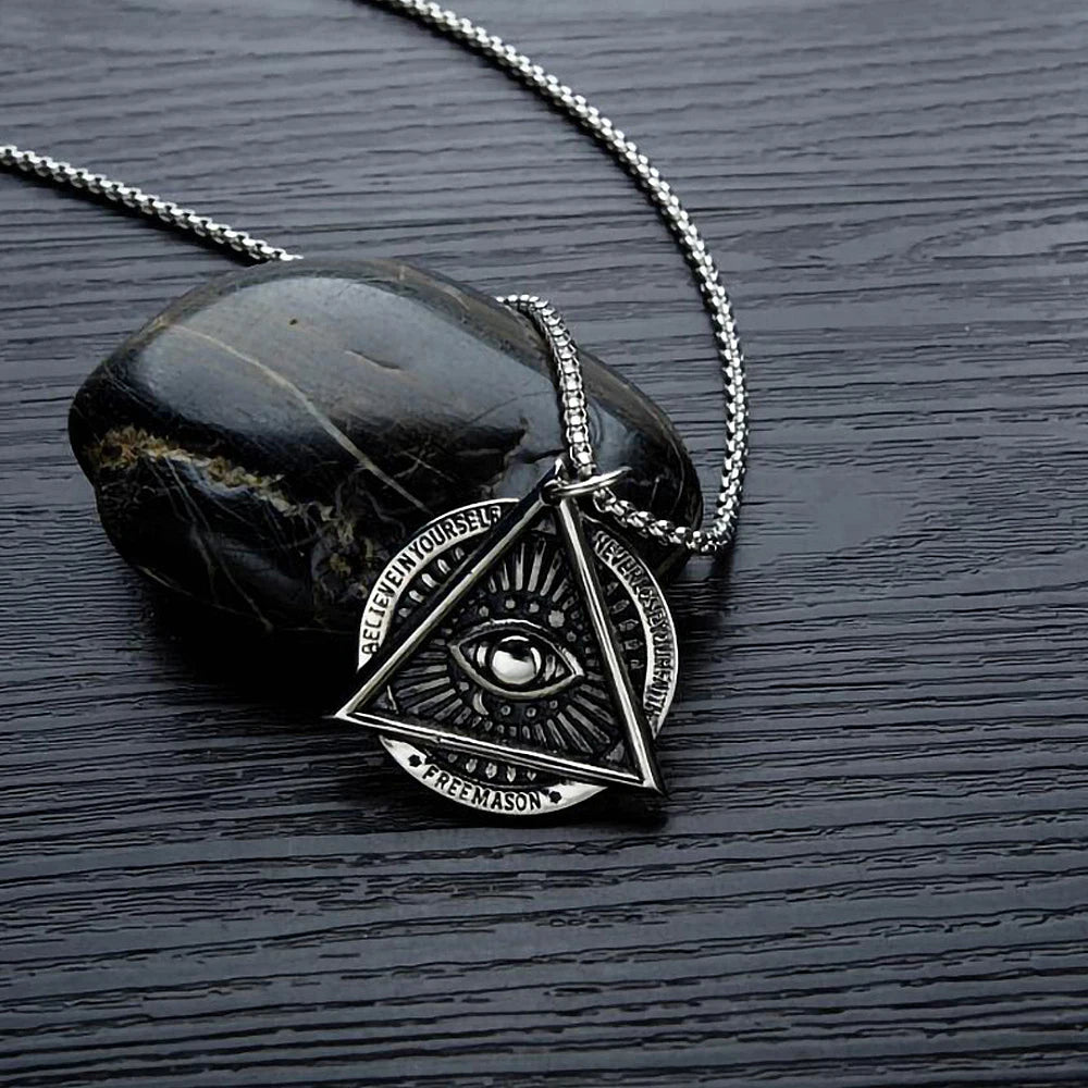PENDRA AllSeeingEye Stainless Steel Eye Pendant