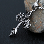 PENDRA Flamecross Gothic Flame Cross Pendant