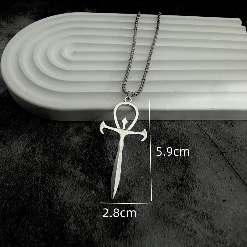 PENDRA Crosssword Gothic Cross Sword Pendant