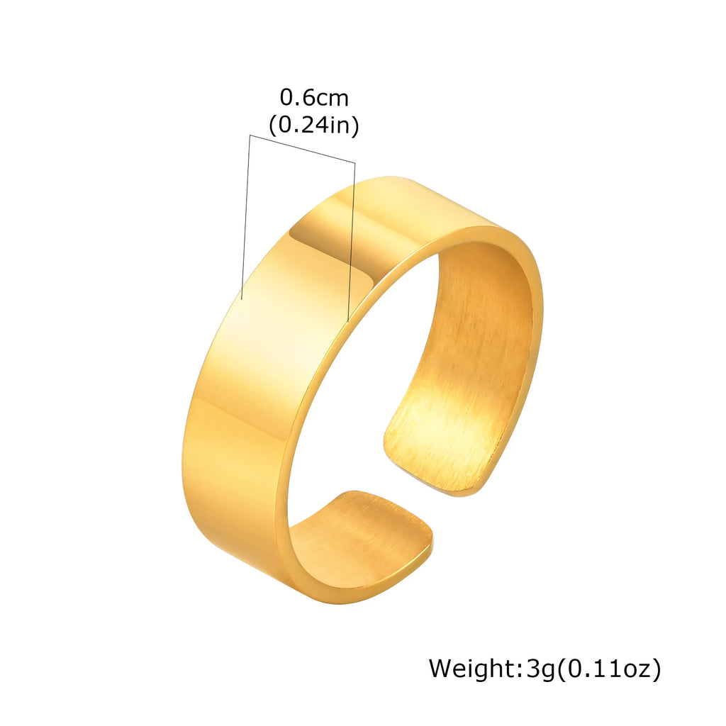 PENDRA Bend High Polished Steel Ring