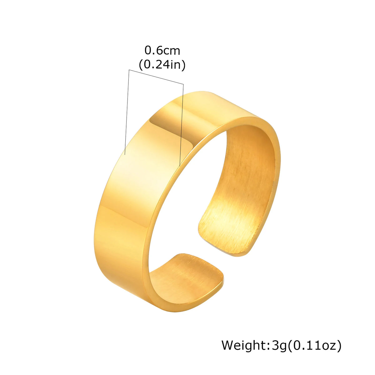 PENDRA Bend High Polished Steel Ring