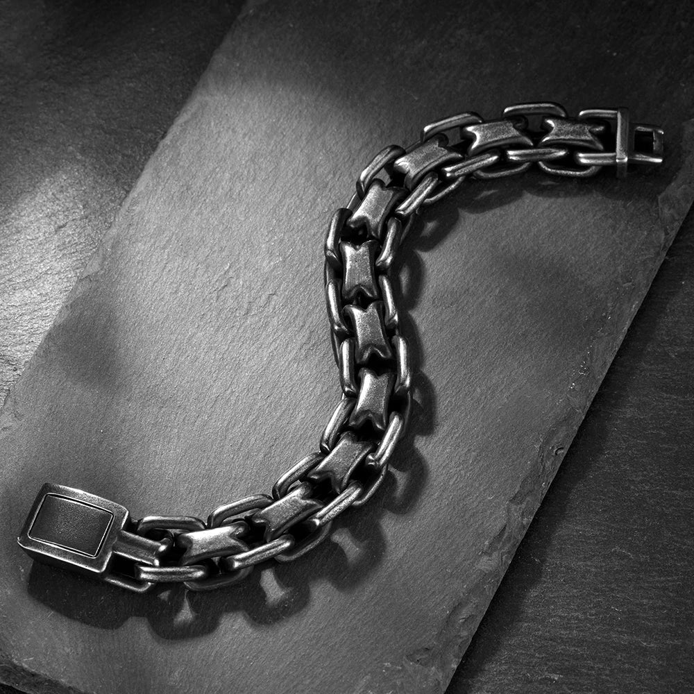PENDRA DoubleZero Heavy Link Chain Bracelet