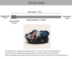 PENDRA Norayne Leather Black Skull Punk Belt