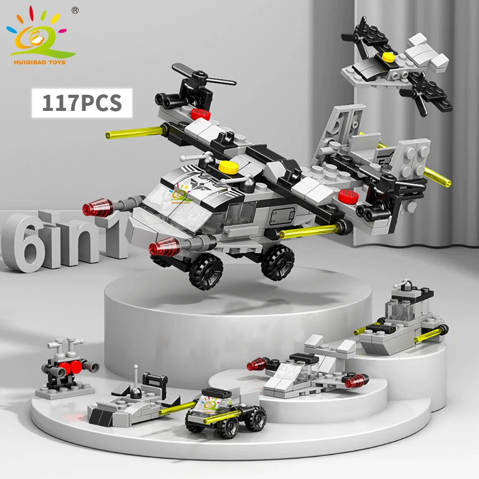PENDRA Engineering Police Tank Building Set