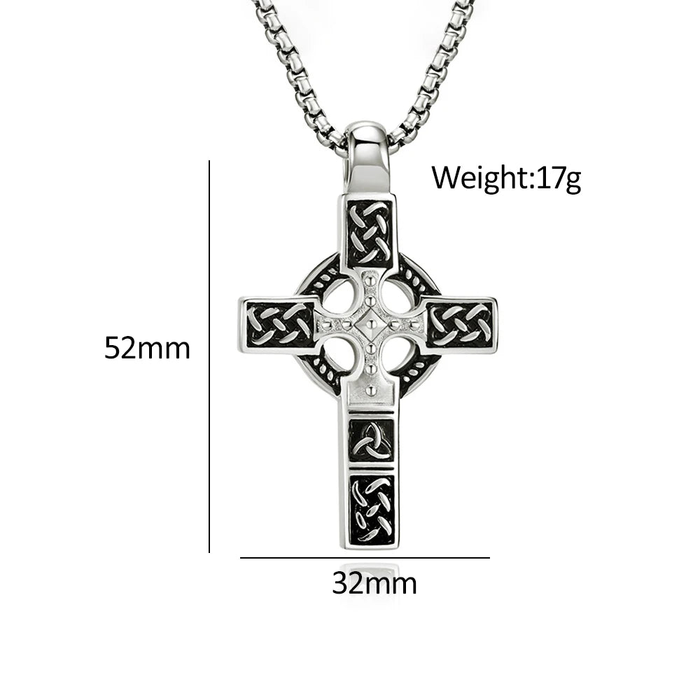 PENDRA Crossforge 316L Stainless Steel Cross Pendant Necklace