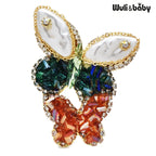 PENDRA Handmade Crystal Butterfly Brooch
