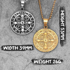 PENDRA Saint Benedict Exorcism Steel Necklace
