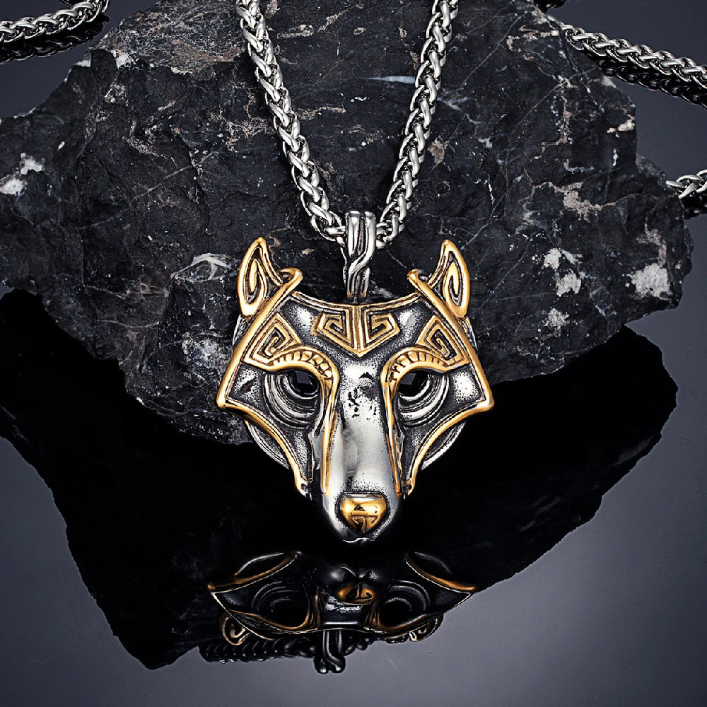 PENDRA Wolf Norse Celtic Necklace