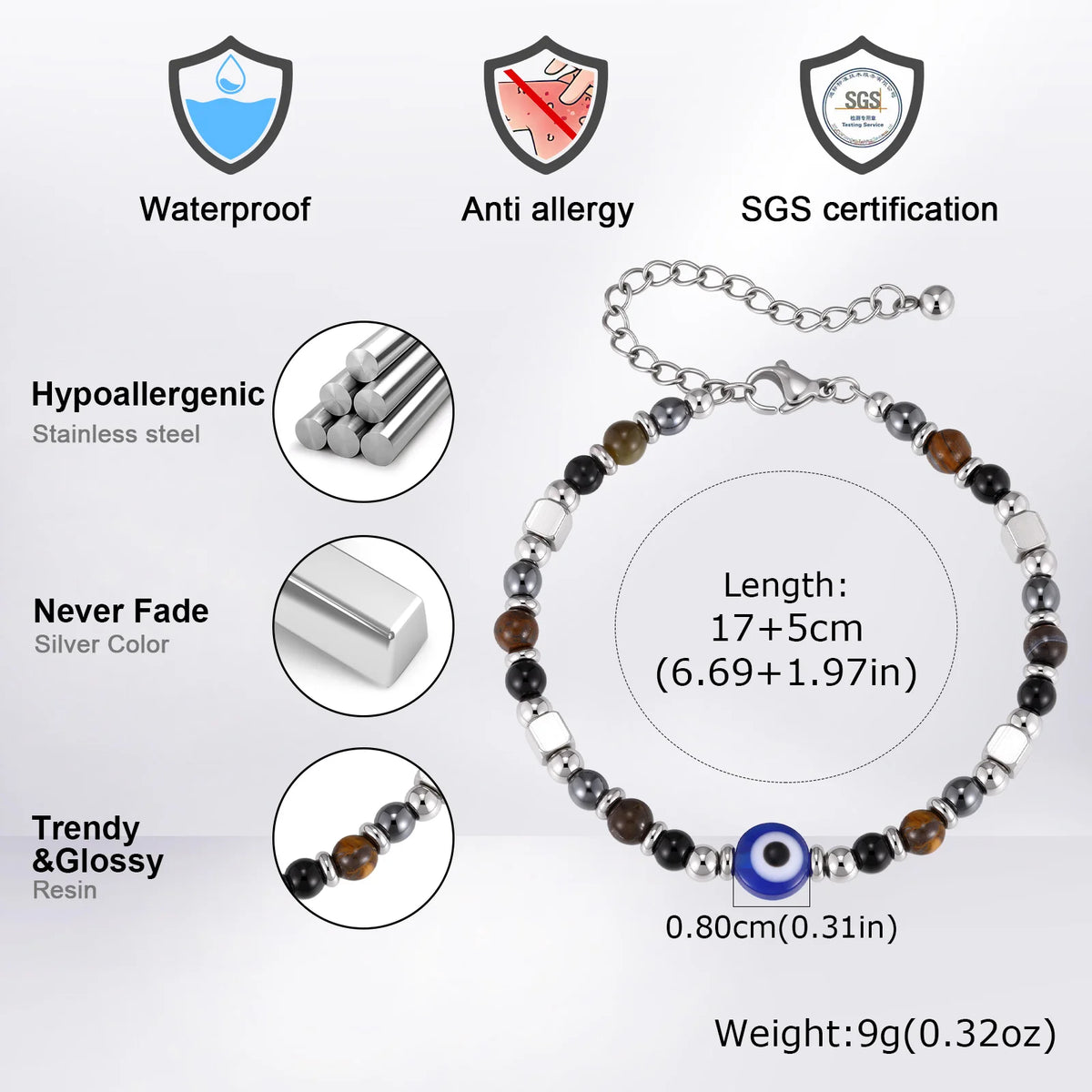 PENDRA Tiger Beaded Bracelet