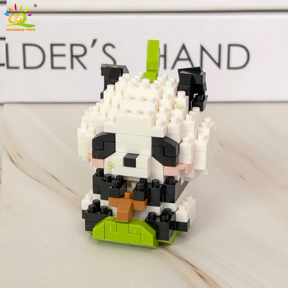 PENDRA Cute Panda Micro Building Set