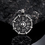 PENDRA Steel Compass Necklace