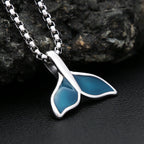 PENDRA Bluewhale Stainless Steel Whale Tail Pendant