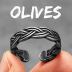 PENDRA Braid Open Rock Steel Ring