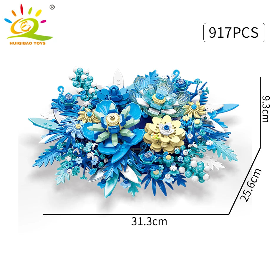 PENDRA Flores Bouquet Floral Building Set