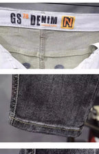 PENDRA Harajuku Slim Embroidered Jeans