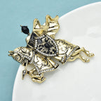 PENDRA Vintage Knight Brooch