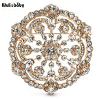 PENDRA Snowelle Sparkling Rhinestone Snowflake Brooch