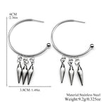 PENDRA Triplethorn Rivet Drop Earrings