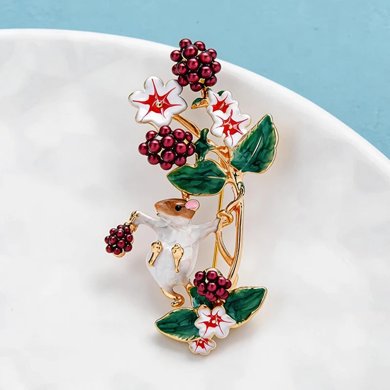 PENDRA Wuli9 Enamel Brooch