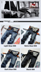 PENDRA Denim Straight Dark Pants